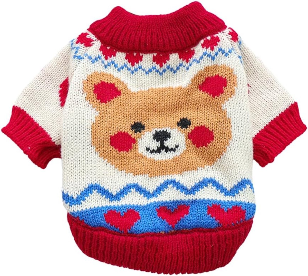 Dog Coat - Dog Sweater - Warm Winter Dog Clothes - Knit Sweater - Dog Pullover - Lightweight and Warm Cat Sweater - Perfect for Chihuahuas - Birthday Clothes - Christmas Decorations - Christmas - Size M - Image 1