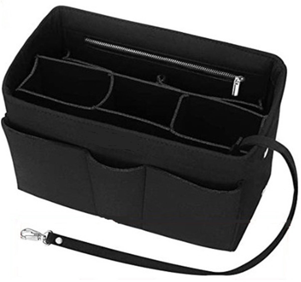 Handbags, shopping bags, women's bag with storage pouch, black - Image 1