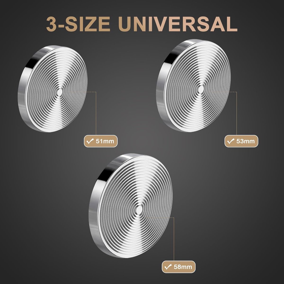 Tamper - Coffee tamper - Espresso tamper - 58 mm espresso tamper - Aluminum and stainless steel espresso tamper - Ergonomic self-leveling tamper - For baristas - Black - Image 2