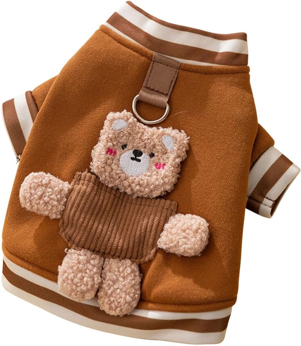 Dog Coat - Dog Sweater - Dog Clothes with D-Ring - Warm Winter Sweater - Soft Sweatshirt - Warm Winter Dog Clothes - Perfect for Small Dogs and Cats - Size XL - Christmas Decorations - Image 1