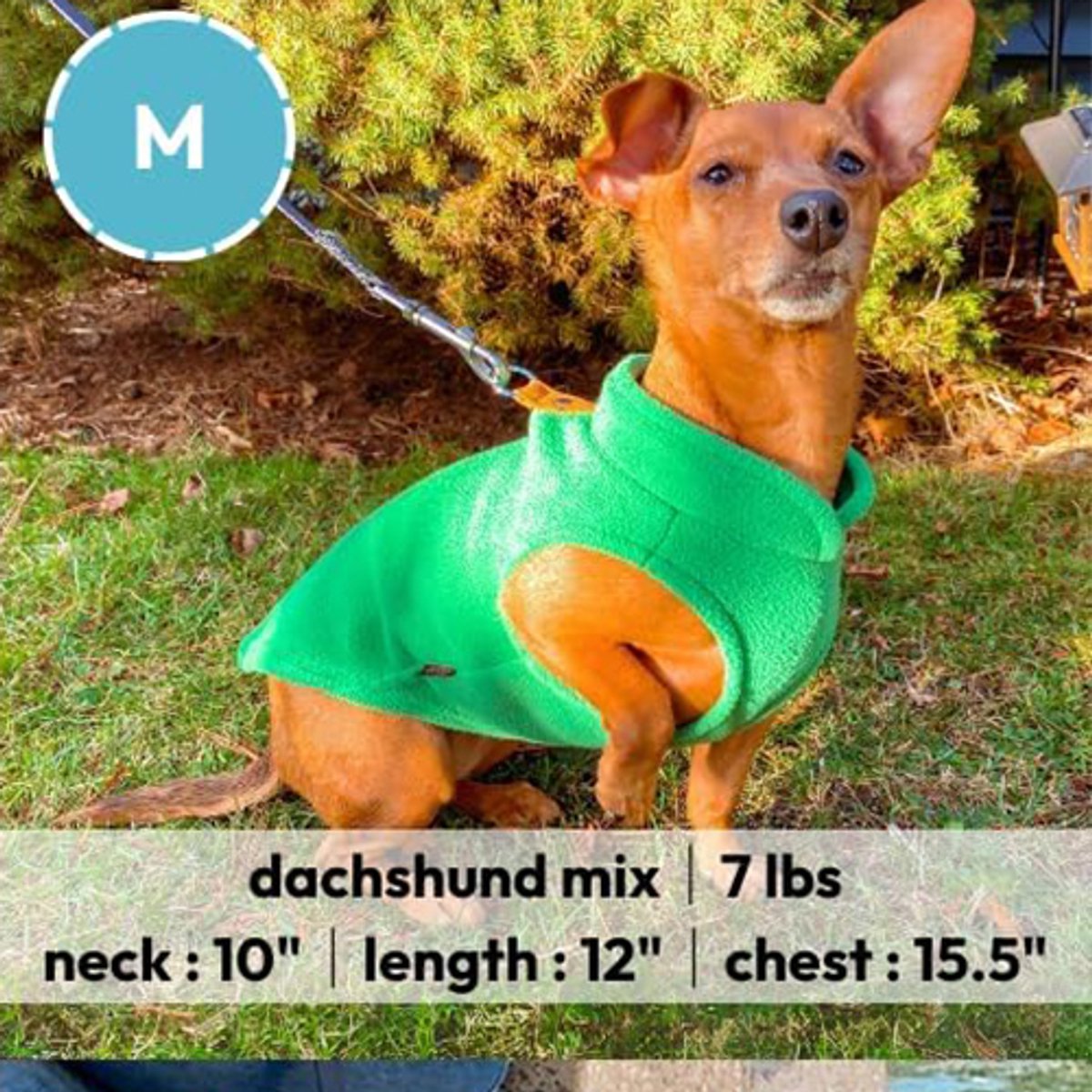 Dog Coat - Fleece Dog Vest - Winter Dog Coat - Warm Dog Coat - Fleece Dog Sweater - Ring Leash - Perfect for Small and Medium Dogs - Red - Size M - Image 2