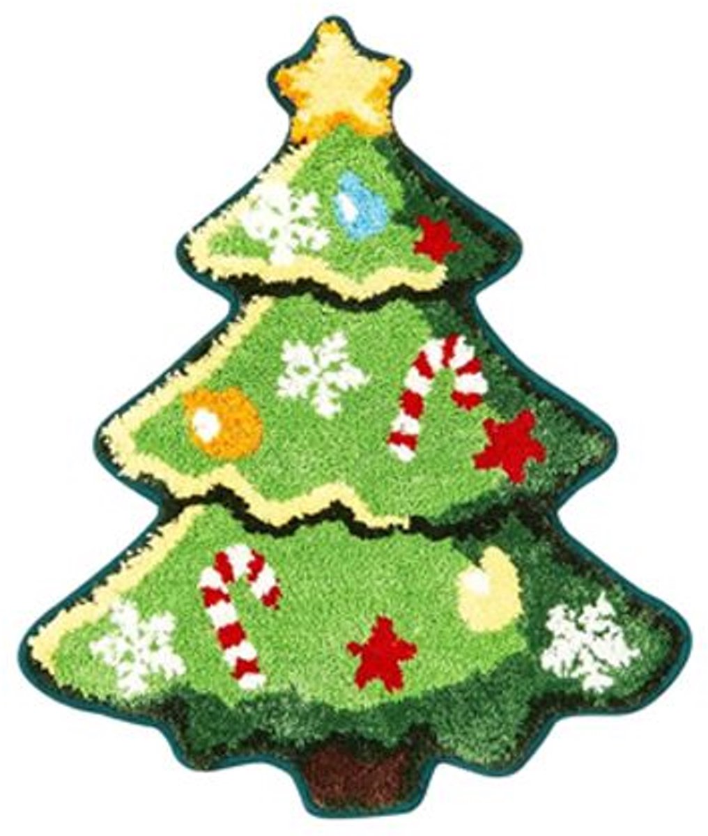 Rugs - Christmas Kitchen Rugs - Snowman and Gingerbread Man Rugs - Christmas Tree Bath Mats - Non-Slip Doormats - Winter Rugs - Perfect for the Bathroom - Home Decor - Party Decorations - Christmas - Image 1