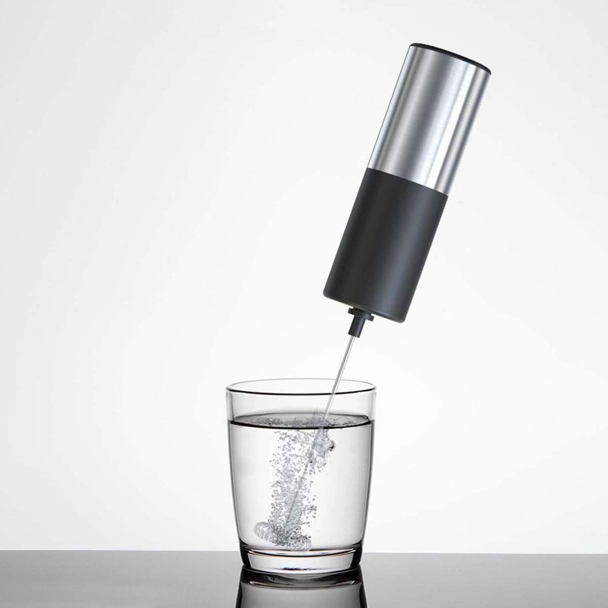 Milk Frother - Milk Frother - Manual Milk Frother - Electric Milk Frother - Milk Frother with Stand - Portable Beverage Mixer - Efficient Foaming Lance - Professional Whisk - Create the Perfect Coffee Foam - Image 3