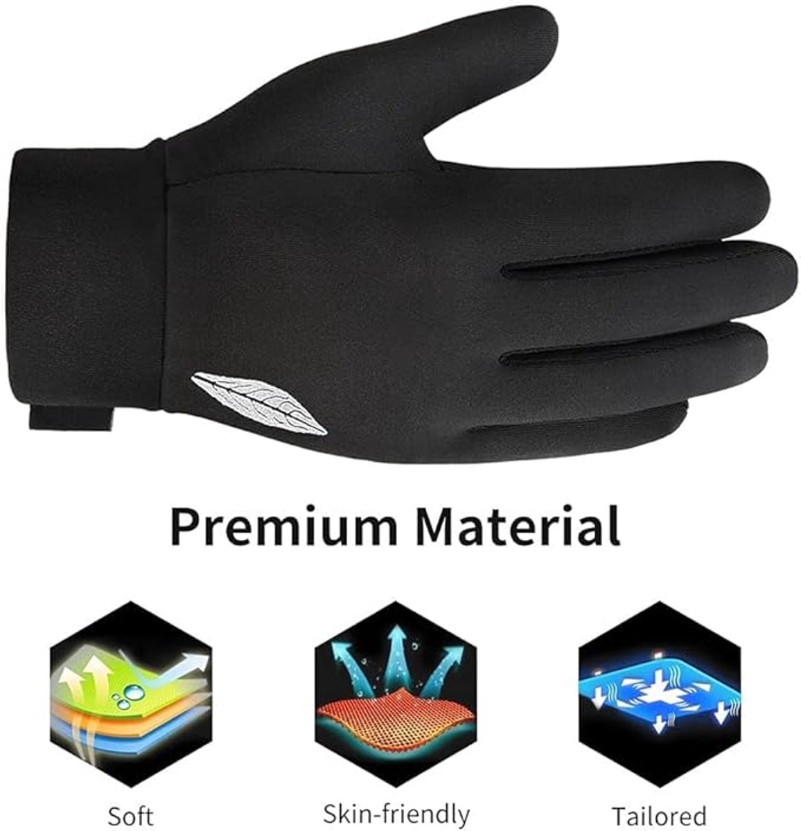 Gloves - Winter Gloves - Cycling Gloves - Running Gloves - Outdoor Sports Gloves - Children's Winter Gloves - Touchscreen Compatible - Thick, Waterproof, Windproof and Non-Slip - Warm Fleece - Gift for Boys and Girls - Image 2