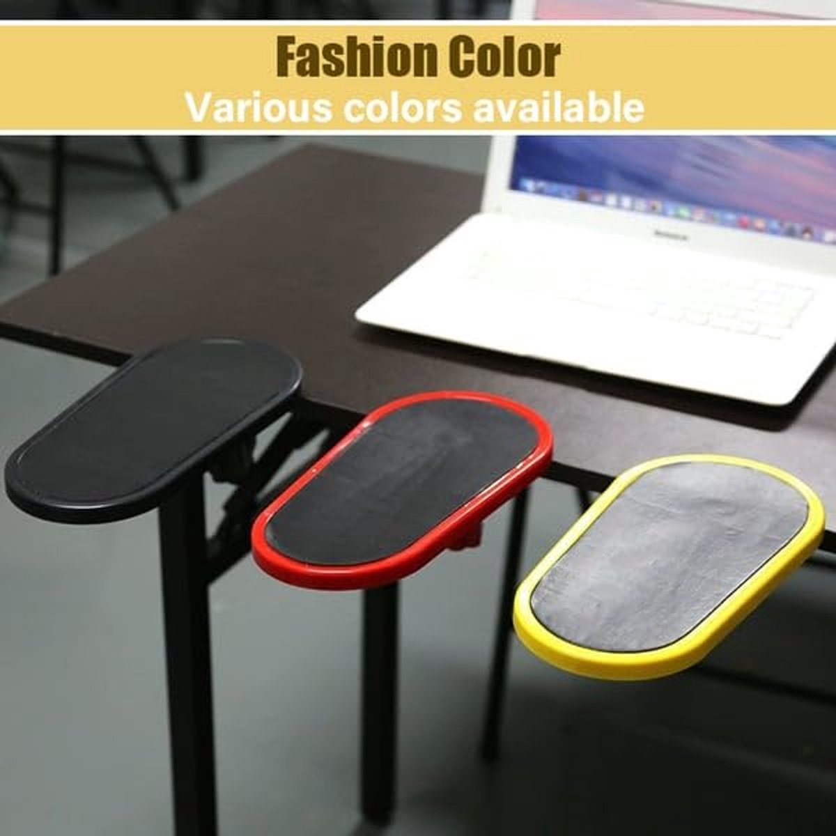 Ergonomic desk with armrests - Wrist rest - Adjustable wrist rest for computer and laptop - Comfortable and universal - Shoulder and wrist relief - For home and office - Red - Image 6