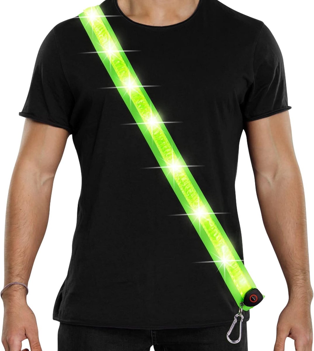 Running light - Chest light - Sports running light - Chest walking light - USB rechargeable - Running vest - Image 1