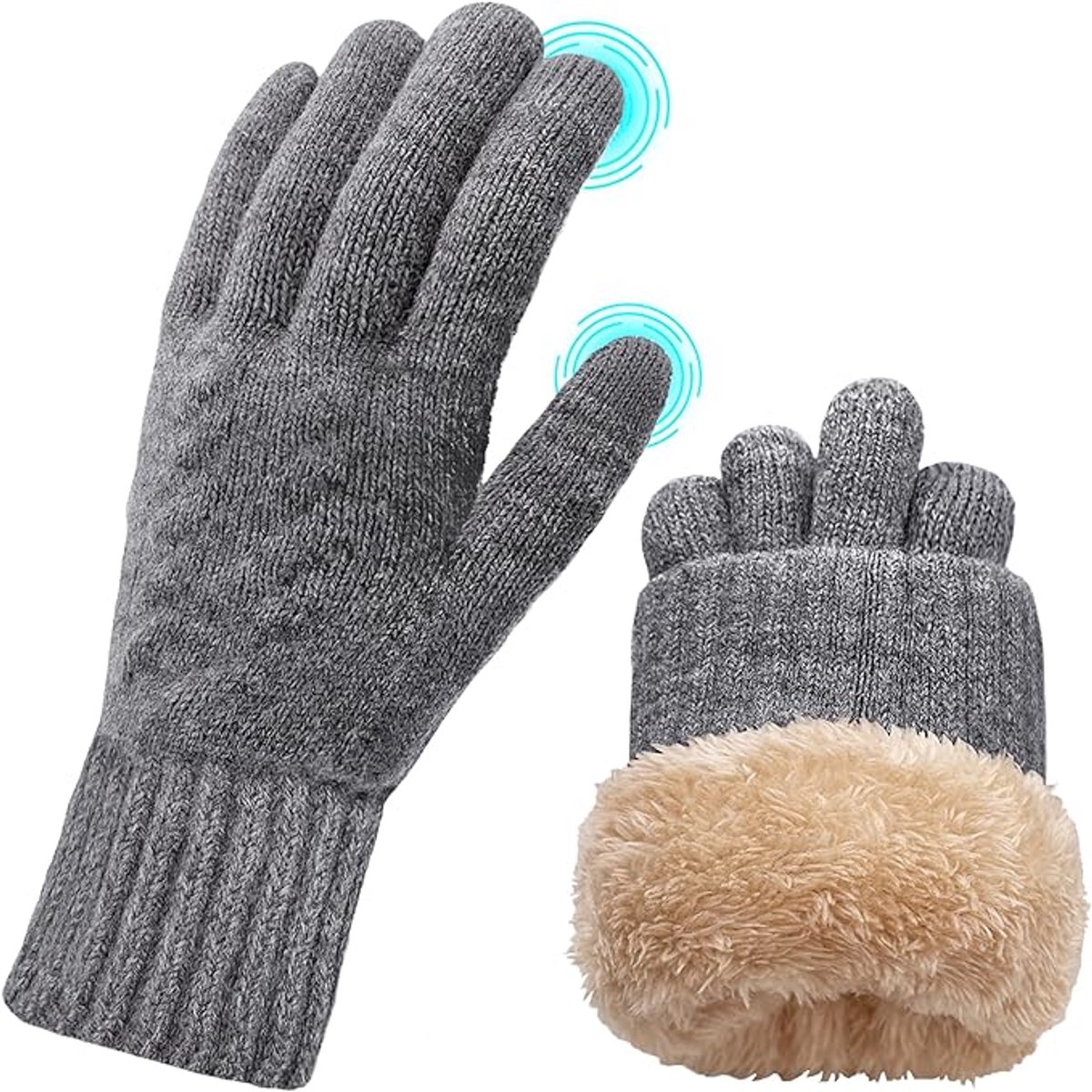 Gloves - Winter Gloves - Cycling Gloves - Winter Gloves - Women's Touchscreen Fleece Gloves - Warm Gloves - Outdoor Sports Gifts for Men and Women - Image 1