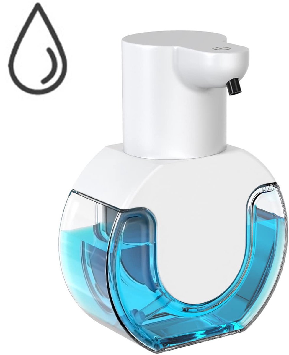Automatic soap dispenser - 420 ml - USB rechargeable - Automatic foam dispenser - Foam technology - Infrared sensor - Suitable for bathroom, kitchen and office - Wit - Image 1