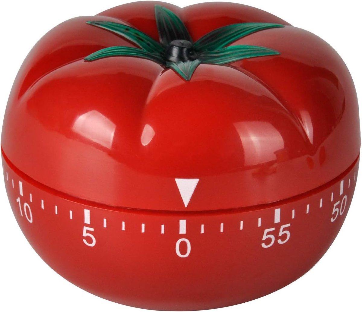 Mechanical Kitchen Timer with Tomato-Shaped Countdown - Image 1