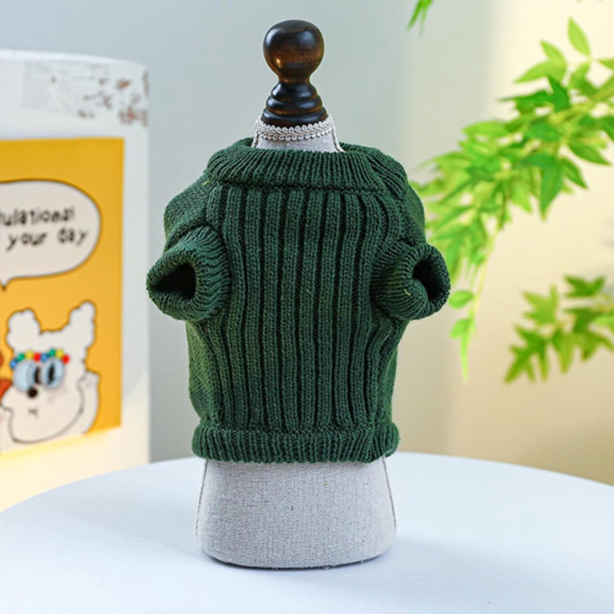 Dog Coat - Dog Sweater - Sweaters for Small Dogs - Dog Sweater - Cute Dinosaur Sweater - Soft and Comfortable Winter Clothes - Warm Knit Cat Sweater - Perfect for Christmas - Puppy Shirts - Christmas - Size XL - Image 5