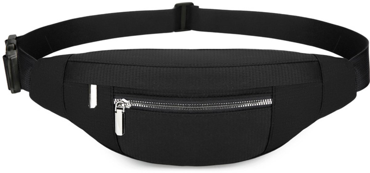 Fanny pack - Men's fanny pack - Women's fanny pack - Waterproof men's fanny pack - Unisex fanny pack - Travel and hiking fanny pack - with adjustable shoulder strap (black) - Image 1