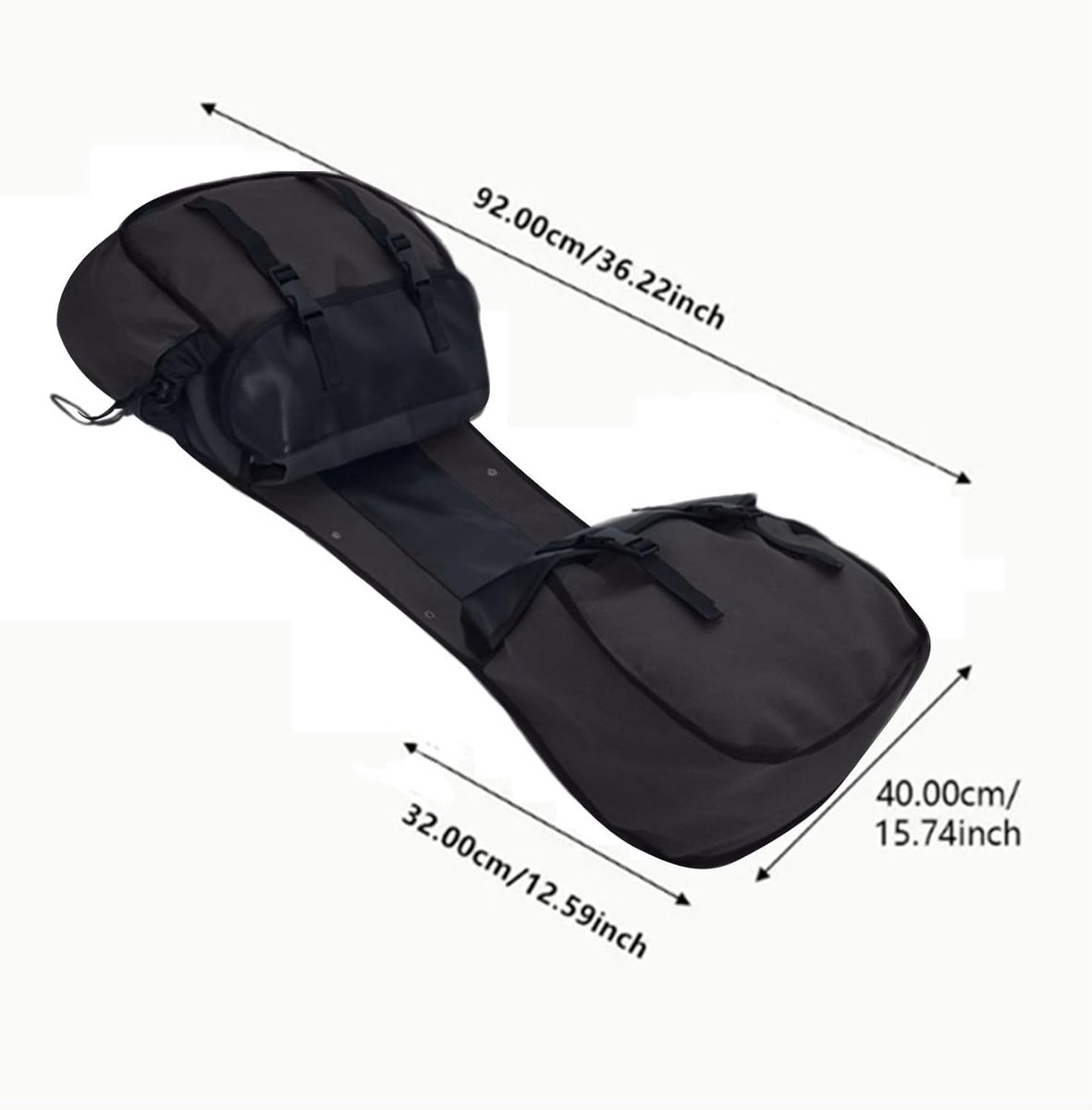 Bicycle pannier - Motorcycle tool bag - Waterproof motorcycle storage - Waterproof rear rack - Large capacity rigid pannier - Ideal for cycling and adventure travel - 107 x 17 cm - Image 4