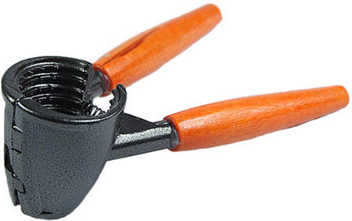 TR Goods - Steel nutcracker with wooden handle - Suitable for all nuts, including walnuts, hazelnuts and almonds - Image 1