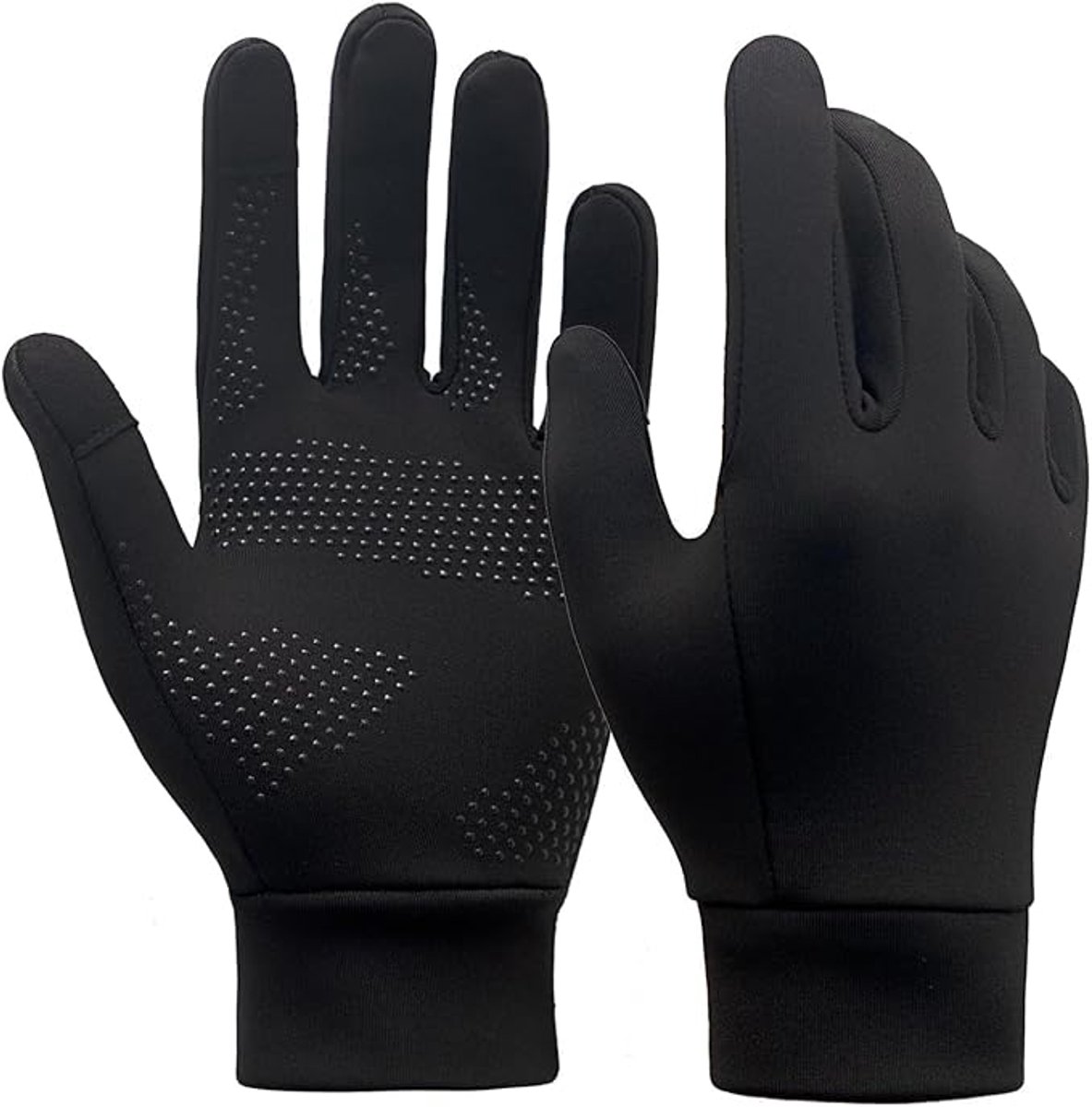 Handlebar muffs - Gloves - Scooter handlebar muffs - Hand warmers for cycling - Winter running gloves for men and women - Touchscreen compatible - Non-slip and lightweight - Suitable for cycling, sports and driving - Black - Image 1