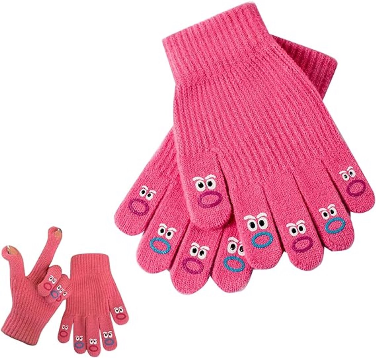 Winter gloves - Men's gloves - Women's gloves - Touchscreen gloves - Winter gloves - Perfect for skiing, cycling, walking, camping and Christmas - Christmas gift idea - Roses - Image 1
