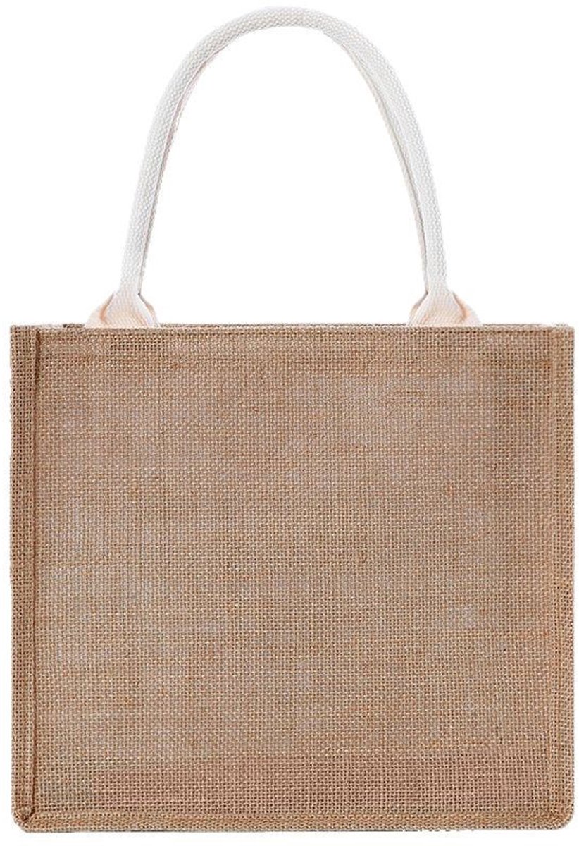 Medium-sized jute tote bag/shopping bag - Image 1