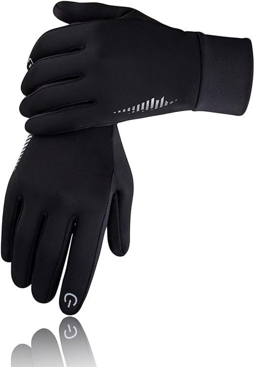 Gloves - Cycling gloves - Winter gloves - Waterproof gloves - Warm winter gloves - Windproof gloves - For driving - Biking - Skiing and working outdoors in cold weather - For men and women - Touchscreen compatible (M) - Image 1