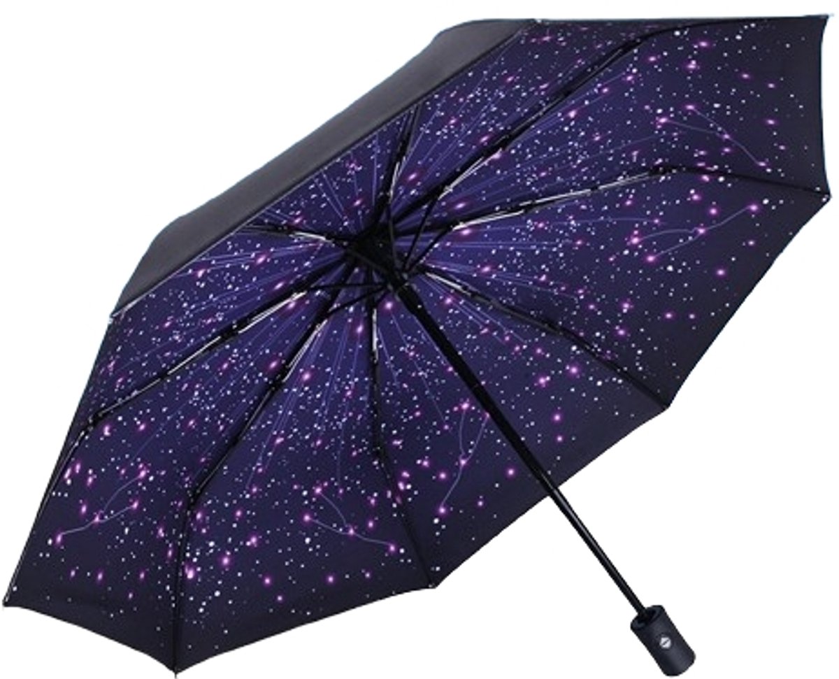 8-rib windproof travel umbrella, automatic folding travel umbrella, windproof umbrella with automatic opening and closing, portable umbrella for men and women - Image 1