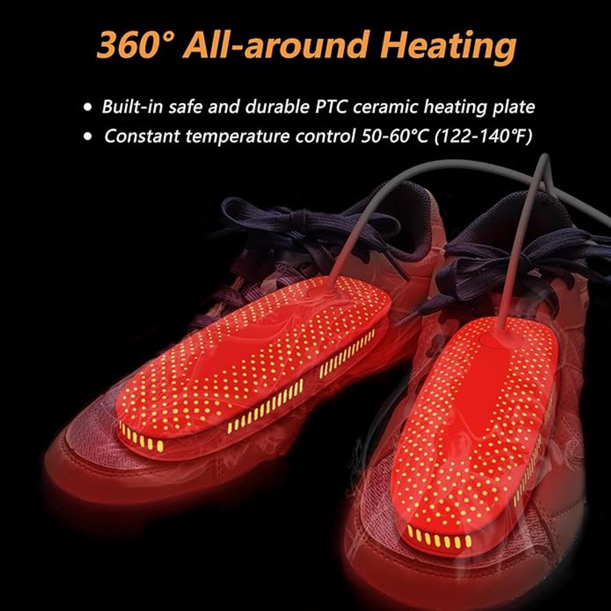 Shoe dryer - Women's shoes - Electric shoe dryer - Boot dryer - Boot warmer - Ozone deodorizer with timer function - No noise - Sturdy cord - Image 4