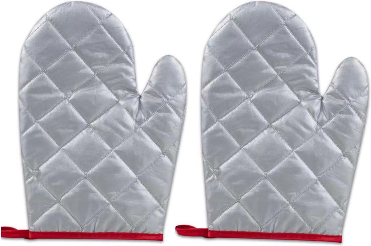 Ironing gloves for garment steamers, set of 4, flexible, steam-resistant, heat-resistant, waterproof, for garment steamers - Silver2 - Image 1