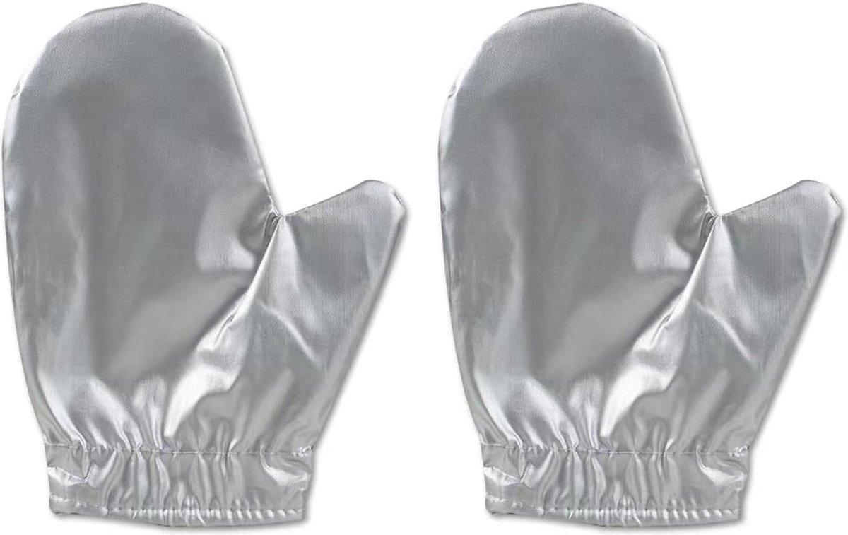 Steam ironing gloves, set of 4, flexible, steam-resistant, heat-resistant, waterproof, for garment steamers - Silver1 - Image 1