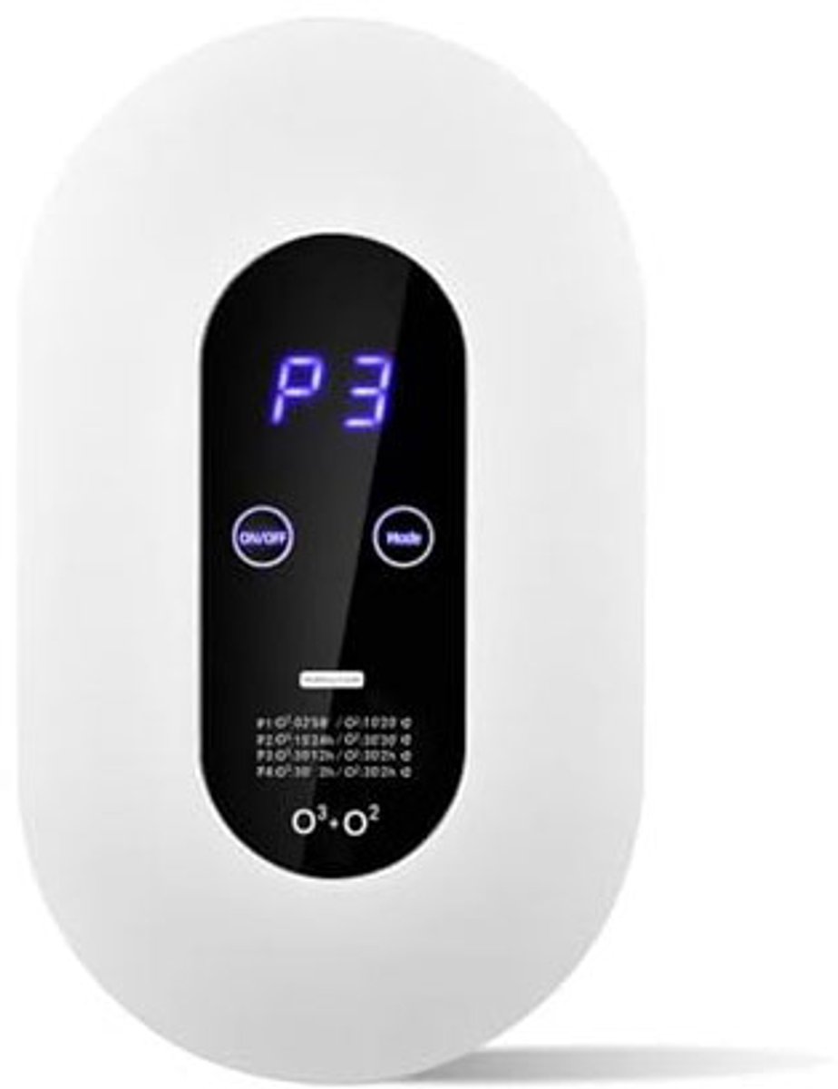 Air purifier - Plug-in negative ion air purifier - LED display - Negative ion air purifier - Home air purifier - Negative ion air purifier - Deodorizer - Ionizer - Wit - Image 1