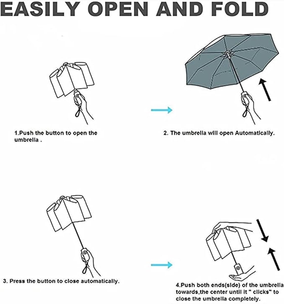 Minimalist Nordic-style umbrella, small 8-rib folding umbrella, travel, outdoor, UV-resistant, wooden handle, suitcase-style, small pocket umbrella for girls - Image 2