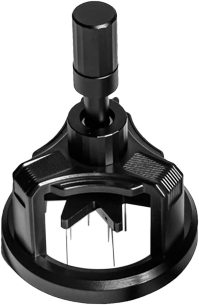 Coffee press - Manual press - Magnetic coffee dispenser - Coffee maker accessory - Non-slip needle stirrer - Countertop - Workstation - Preparation - Ground coffee smoother for home brewing - 51 mm - Image 1