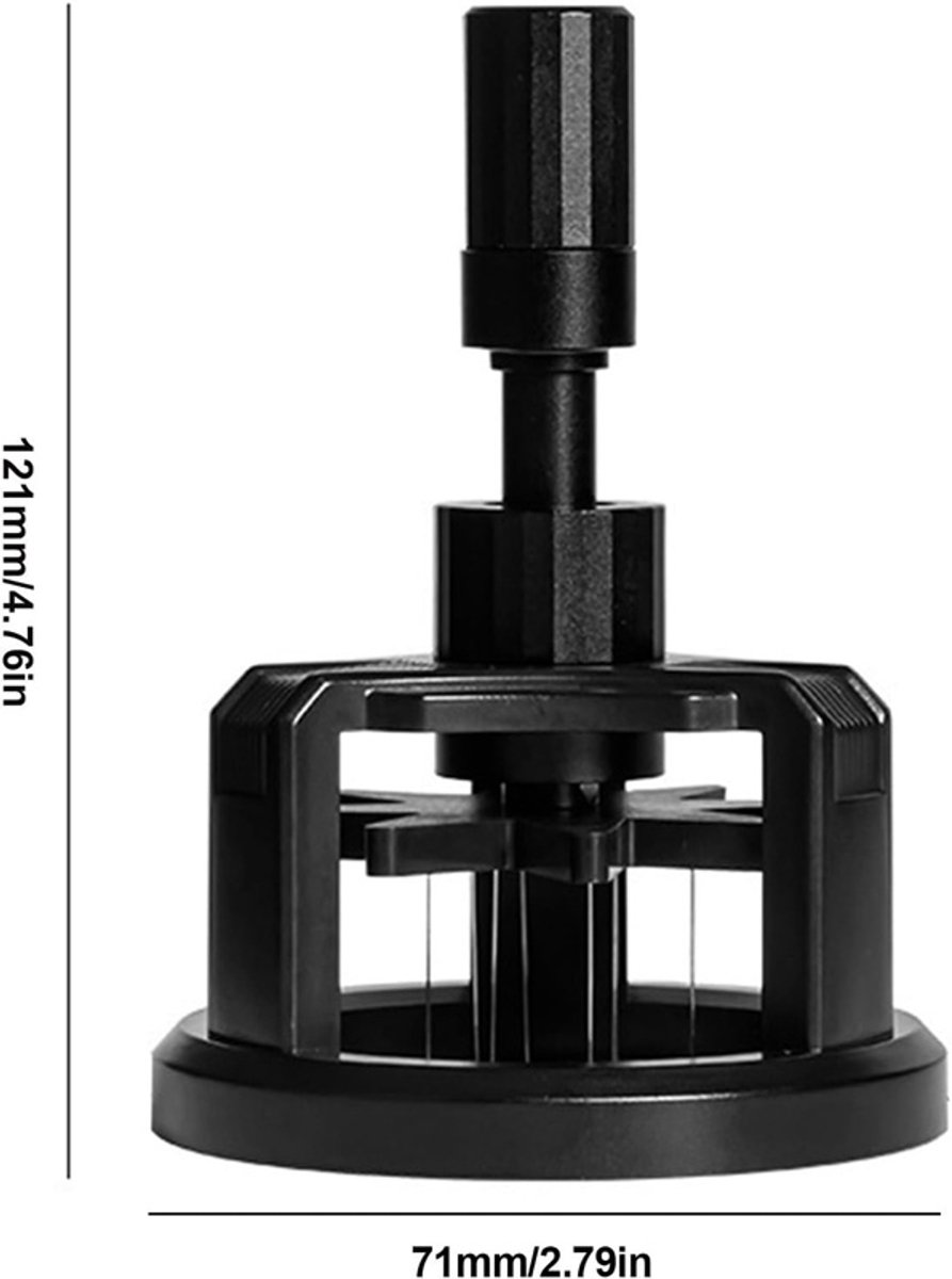 Coffee press - Manual press - Magnetic coffee dispenser - Coffee maker accessory - Non-slip needle stirrer - Countertop - Workstation - Preparation - Ground coffee smoother for home brewing - 51 mm - Image 2