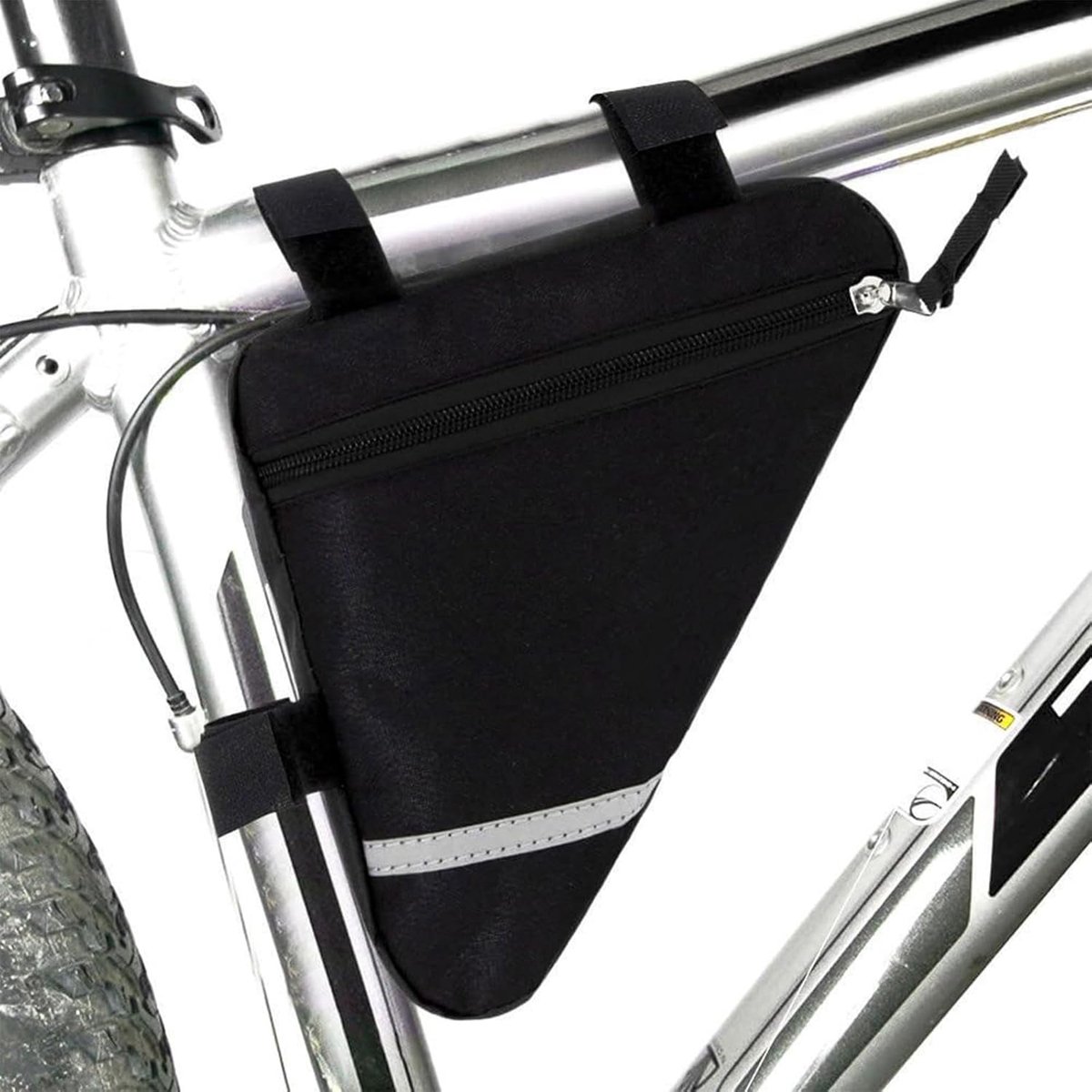 Bicycle panniers - Bicycle frame bags - Bicycle accessory bags - for phone, wallet, keys, tools - for road bikes, mountain bikes, city bikes - Bicycle accessories - Black - Image 4
