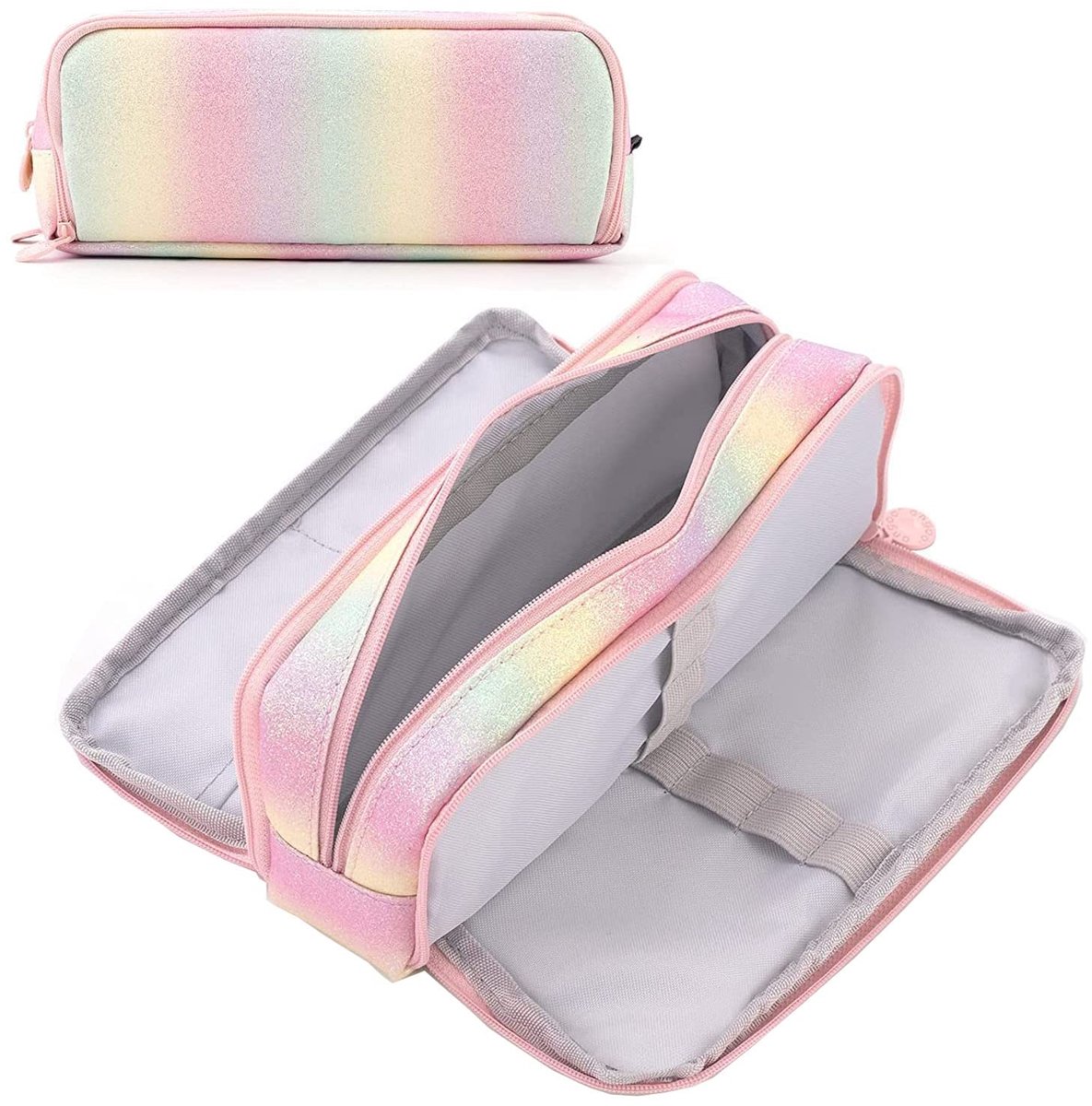 Pencil Case - Large Pencil Case - Boy's Pencil Case - Girl's Pencil Case - School Pencil Cases - School Supplies - with 3 Compartments - for Girls and Boys - Office - Makeup Gift - Image 1