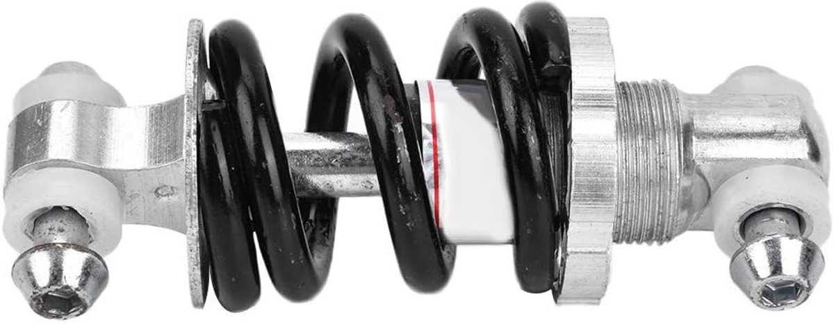 Bicycle shock absorber - Rear bicycle spring shock absorber - Metal - Mountain bike rear suspension shock absorber - Spring shock absorber - Bicycle parts - 650 lbs - Image 1