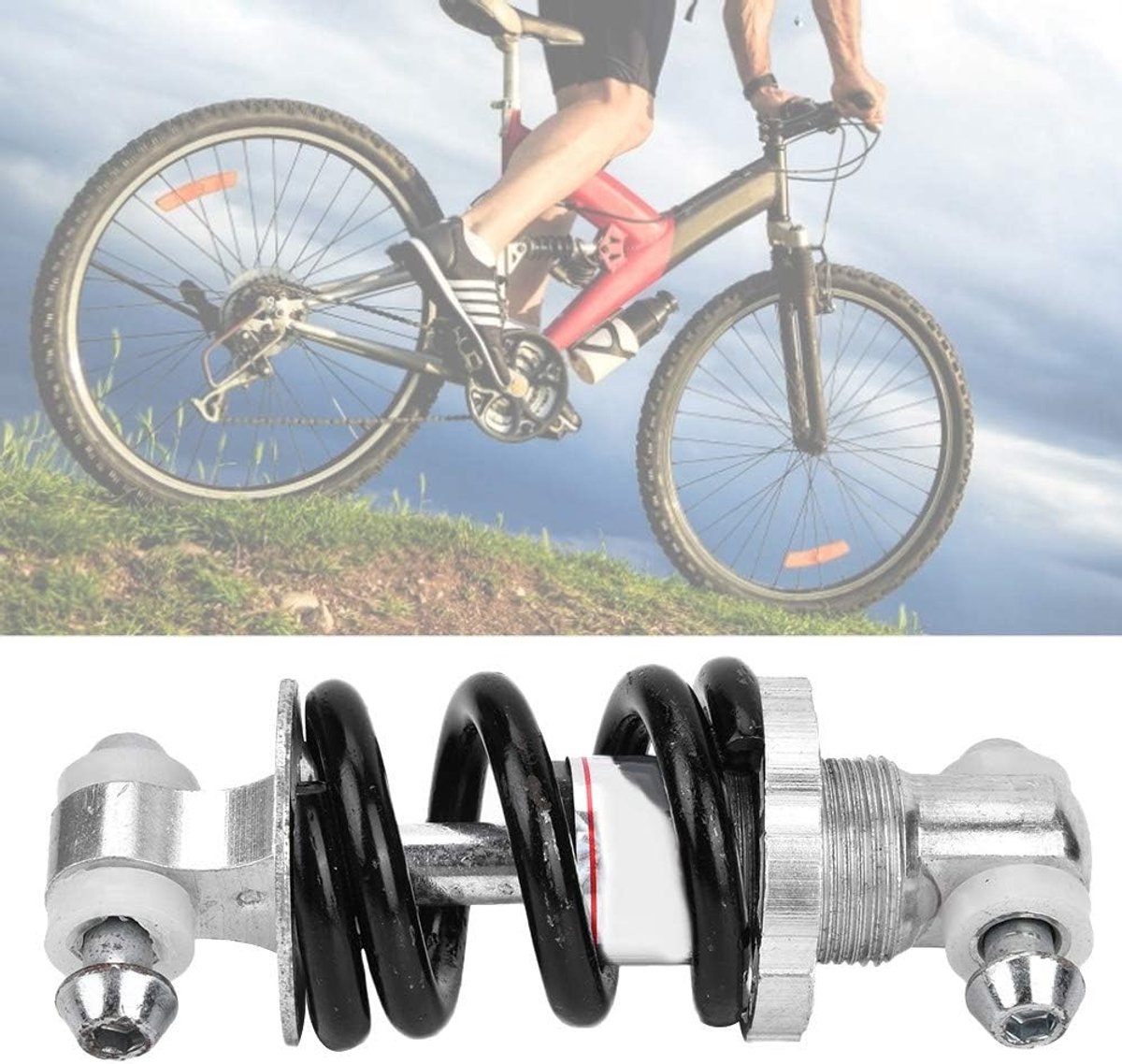 Bicycle shock absorber - Rear bicycle spring shock absorber - Metal - Mountain bike rear suspension shock absorber - Spring shock absorber - Bicycle parts - 650 lbs - Image 5