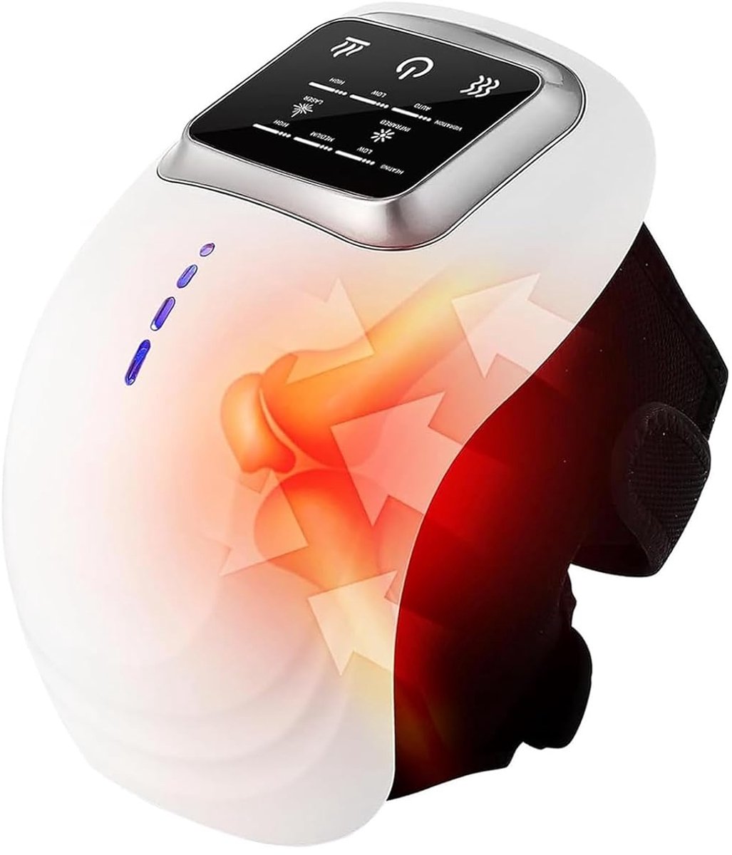 Rechargeable cordless knee massager - LED screen - For swollen and painful joints - 3 intensity levels - Temperature control - Image 1