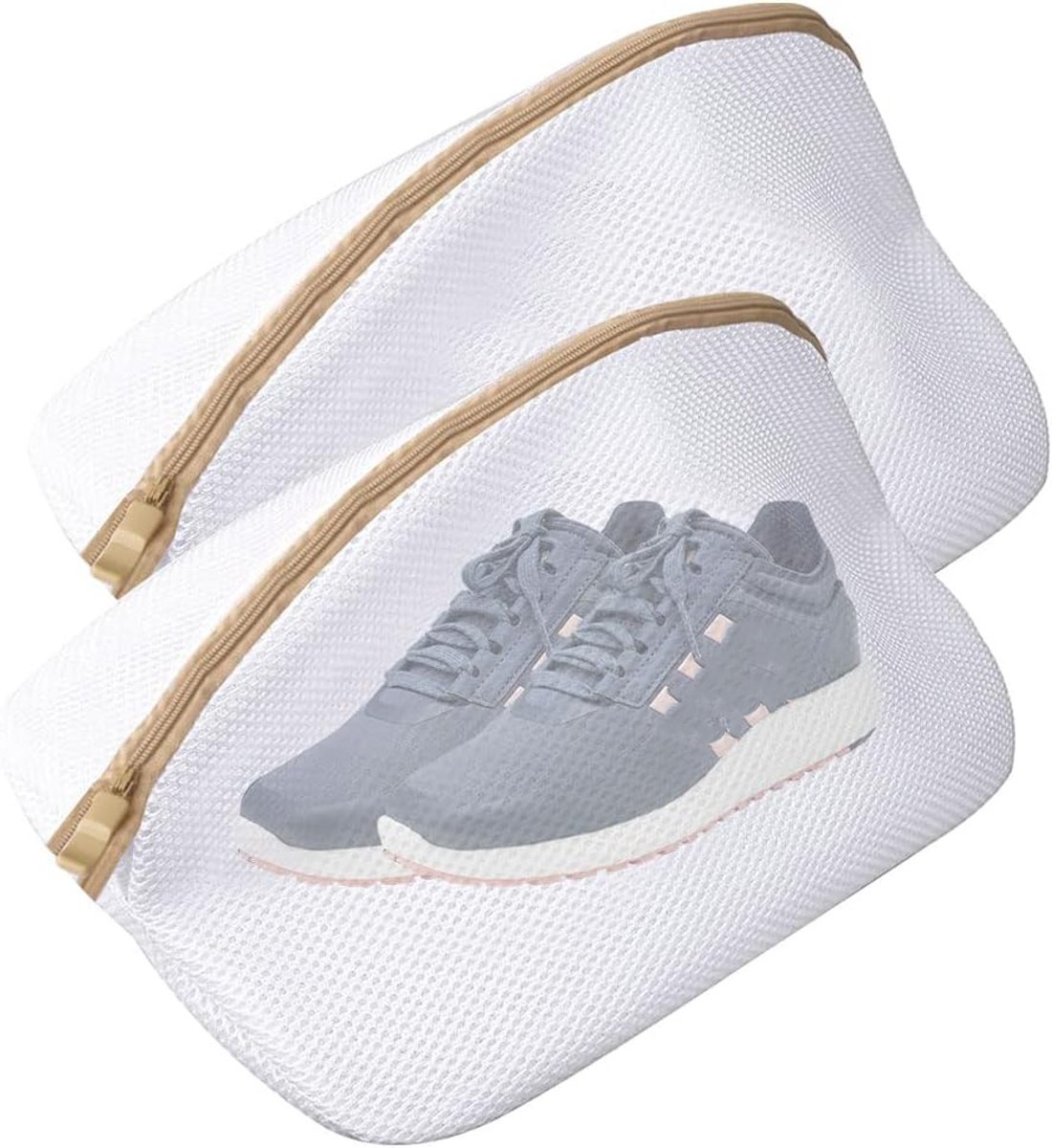 Laundry bag - Packing cubes - Laundry net - Women's shoe bag - Laundry bags with zipper - Compression zippered storage cubes - Reusable - 2 pieces - Shoe protector - Clothes - Image 1