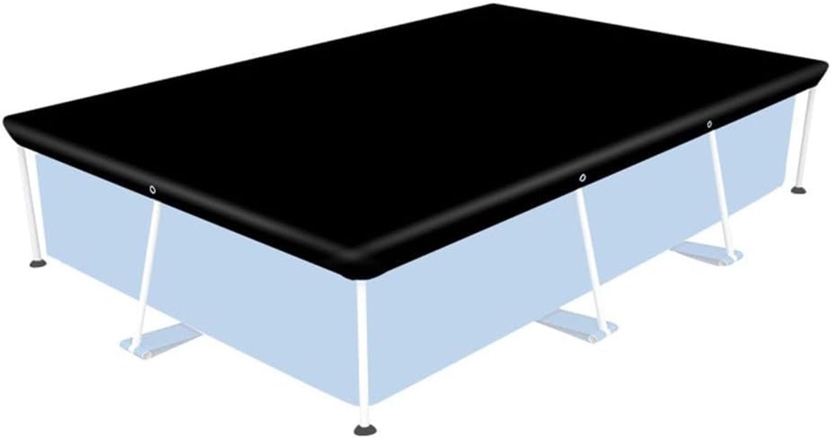 Waterproof cover - Dust cover - Outdoor pool cover 221 x 150 cm Black Oxford fabric - UV protection - Waterproof, heat-reflective - Dust cover - Image 1