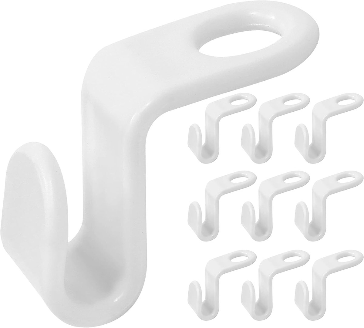 Hook - Connecting hook for hangers - 20 Hanger hooks - Ideal space saver for your wardrobe - Wit - Image 1