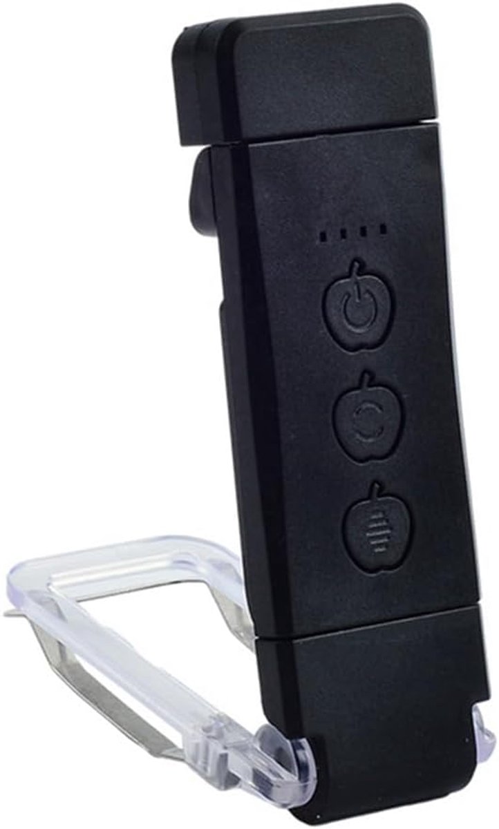 Boek Lamp - LED de Boek Lamp with Clamp - 3 Reading Light Modes - USB-C Rechargeable - Black - Image 1