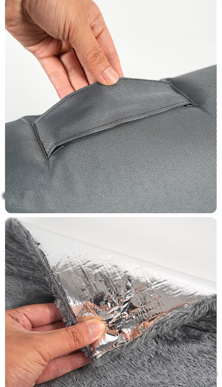 1 Pack Gray Cat and Dog Bed, Waterproof Insulated Durable Pet House Compatible with Cats and Dogs, 36x36cm - Image 6