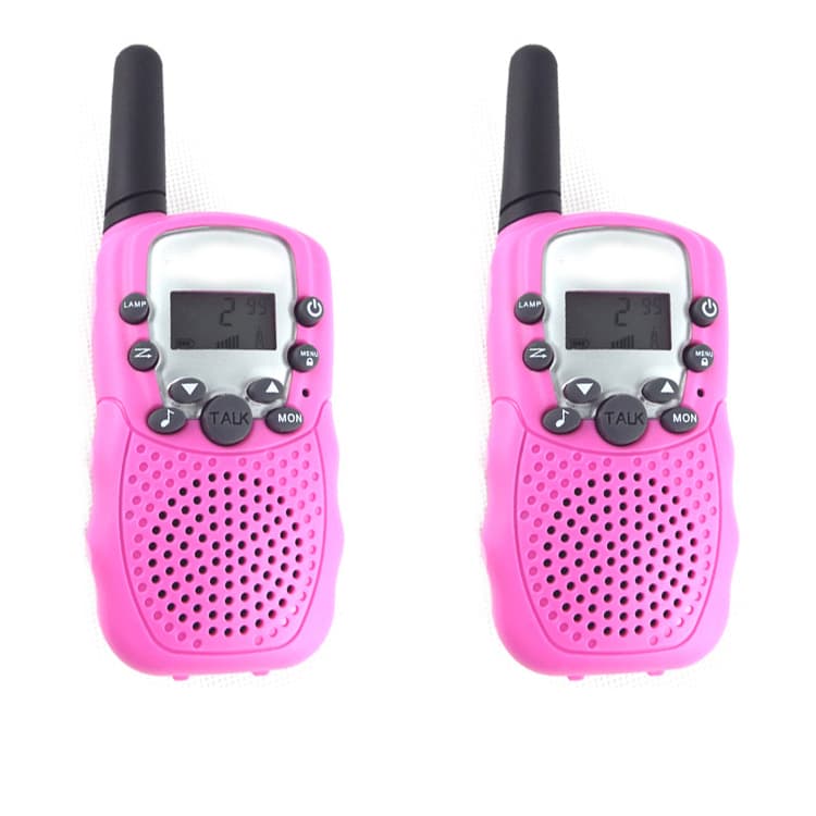 2-Pack Kids Walkie Talkies with 3 km Range, Pink - Image 1