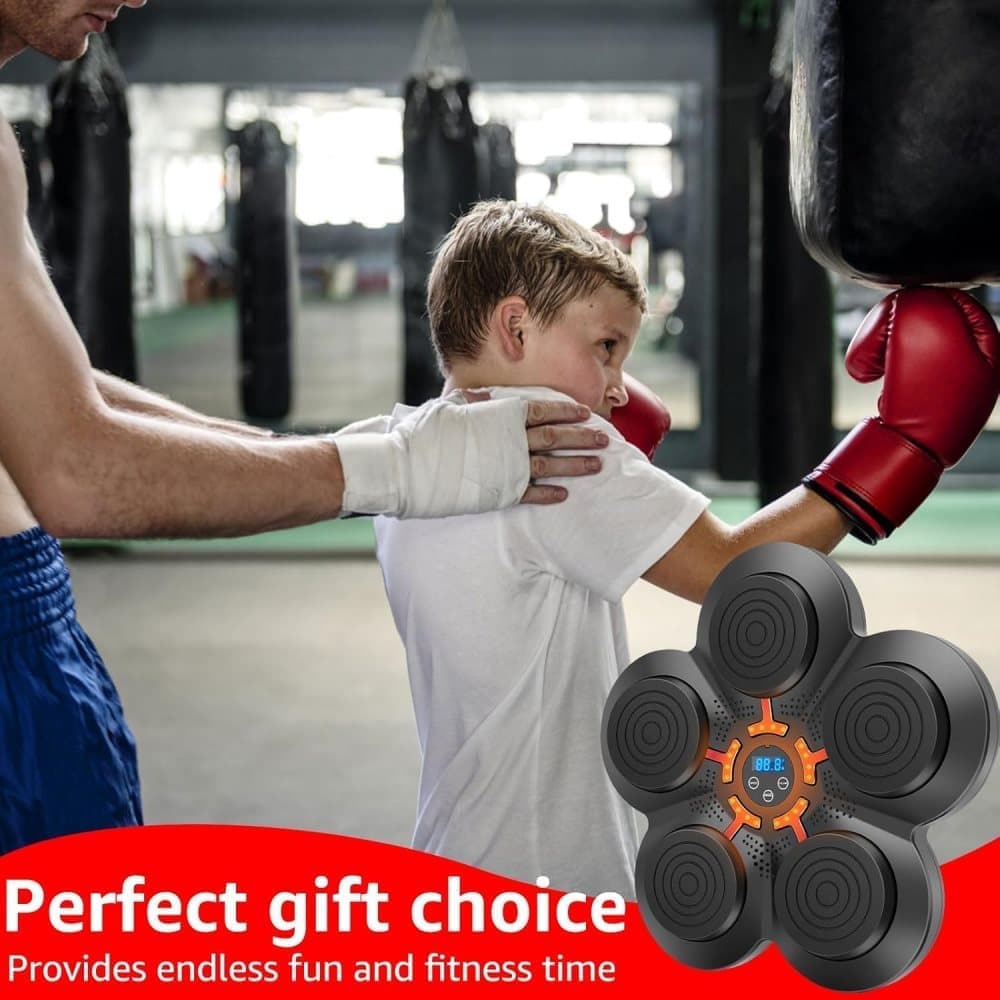 Smart Electric Boxing Trainer with Speaker, Black, Compatible with Smart Music Boxing Machine(Children） - Image 8