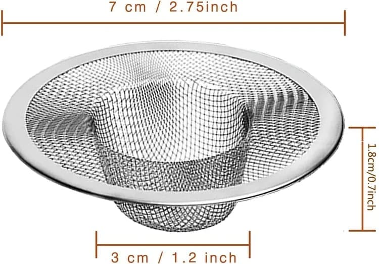 4-Pack Stainless Steel Sink Strainers, Compatible with Most Bathtubs and Showers, 3.5 inches - Image 2