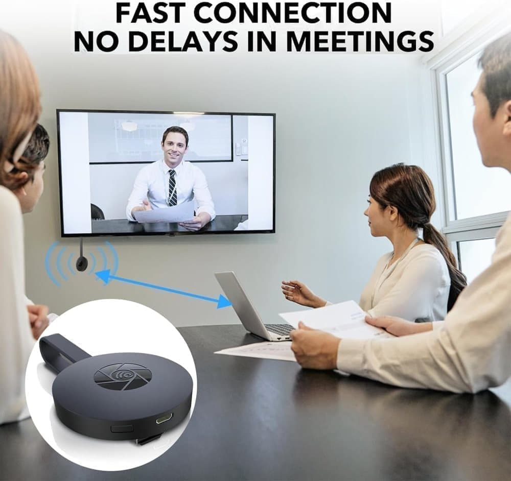 Wireless HDMI Dongle 1080p Media Streamer, Black, Compatible with Home Theater TV and Projector - Image 5