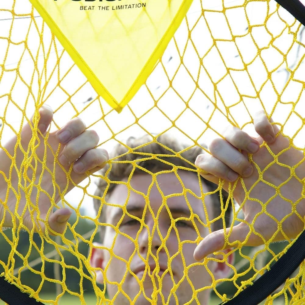 2 Football Goal Training Nets, durable stable for shooting practice easy to assemble and remove, Yellow - Image 6