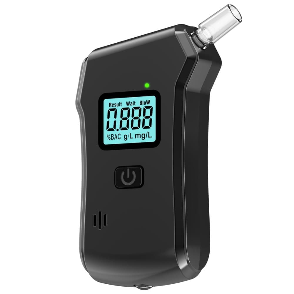 Portable Breathalyzer Alcohol Tester with LCD Display, High-Precision Professional Analyzer - Image 1