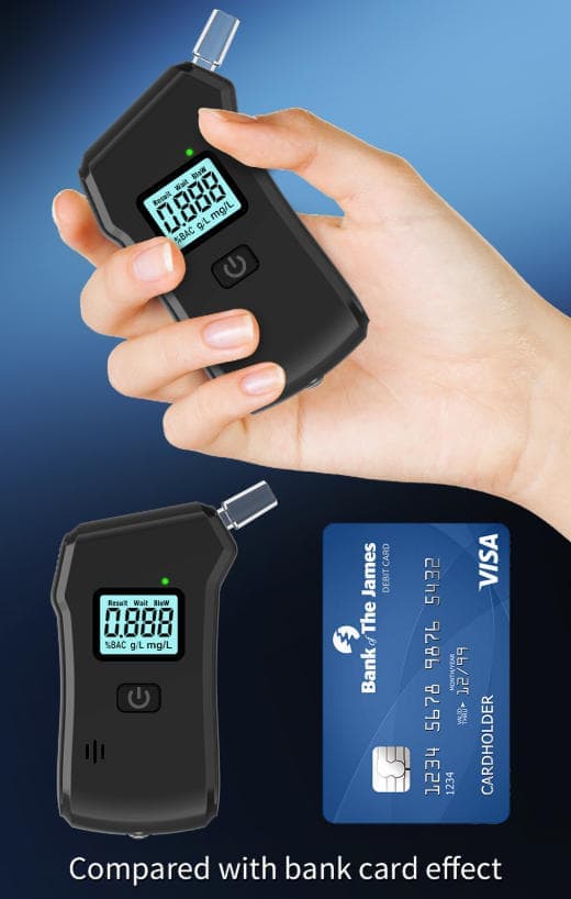 Portable Breathalyzer Alcohol Tester with LCD Display, High-Precision Professional Analyzer - Image 6