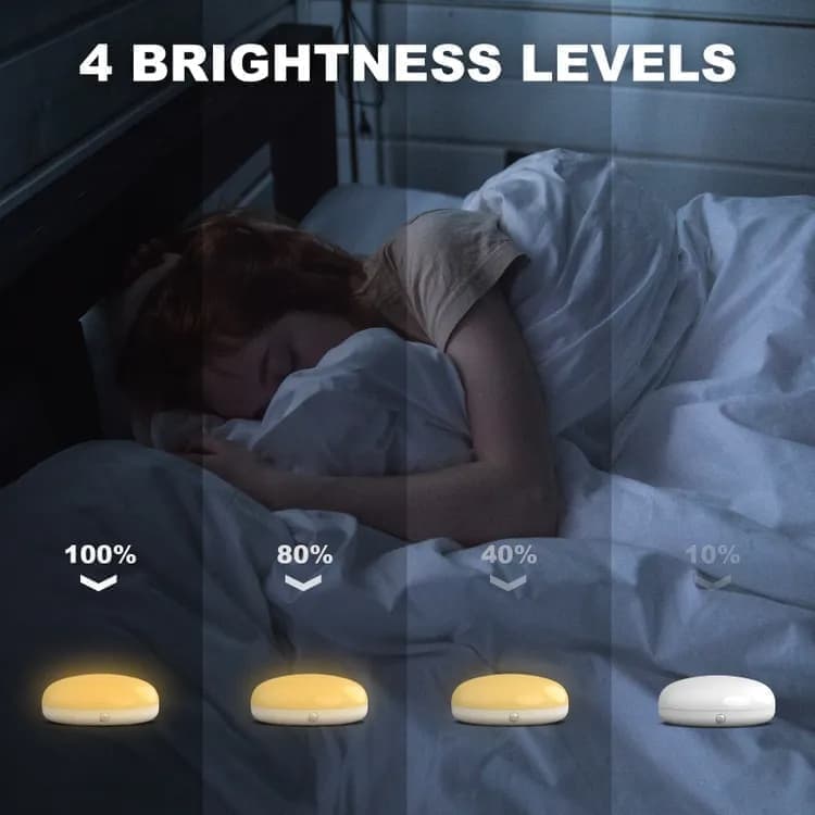 Digital Alarm Clock with Bed Shaker for Heavy Sleepers, LED Mirror Display, Compatible with Philips, Yellow - Image 6