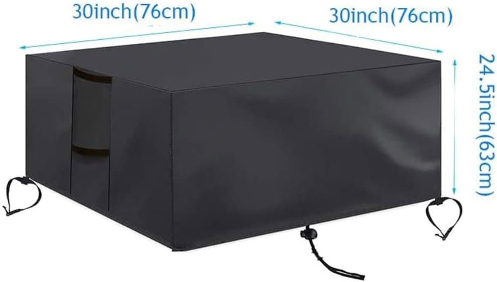Waterproof 420D Oxford Outdoor Furniture Cover UV Dust Protection for Tables Chairs and Grill, 76 cm x 76 cm x 63 cm - Image 8
