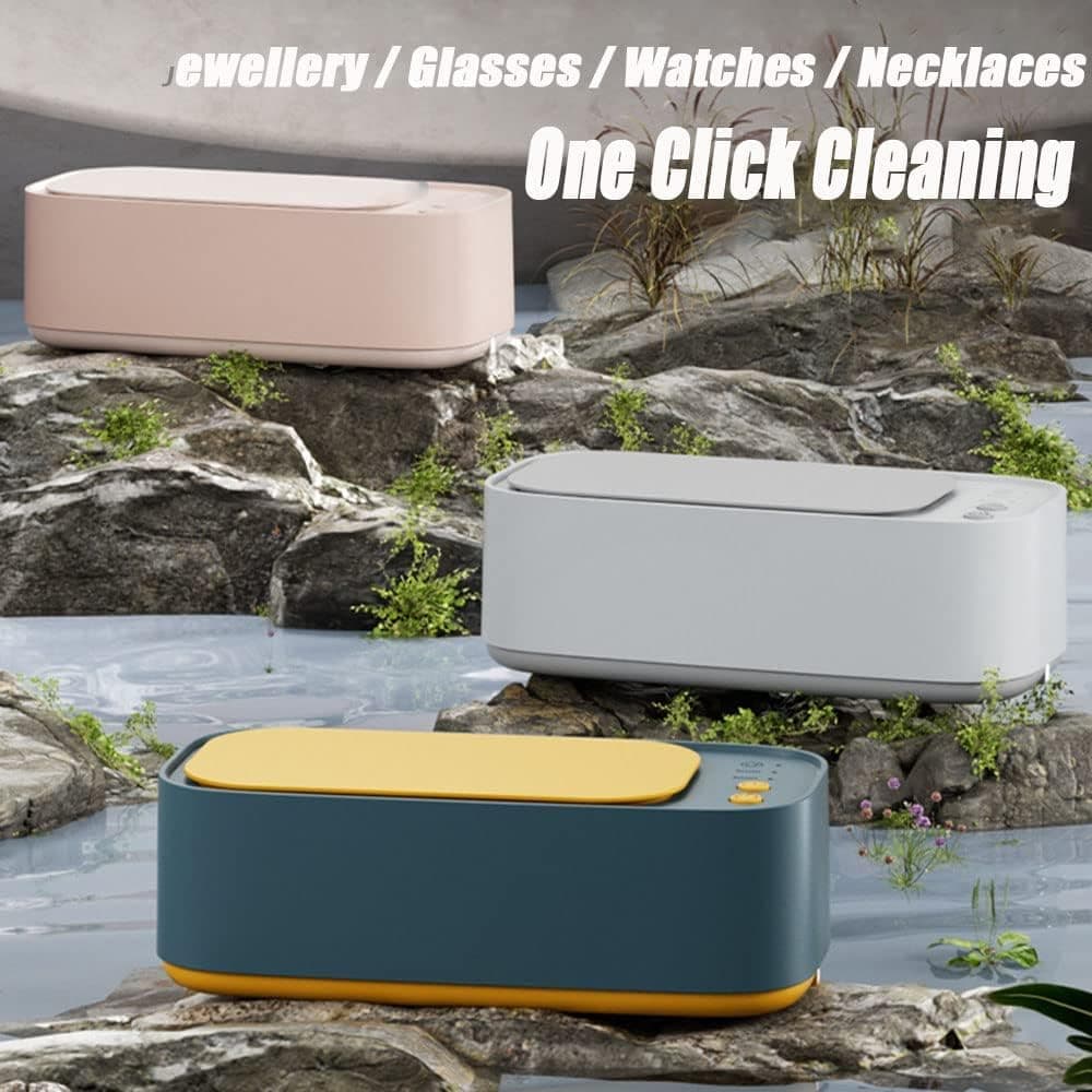 45000 Hz Ultrasonic Cleaner with 3 Cleaning Modes for Glasses Jewelry Dentures, Gray - Image 7