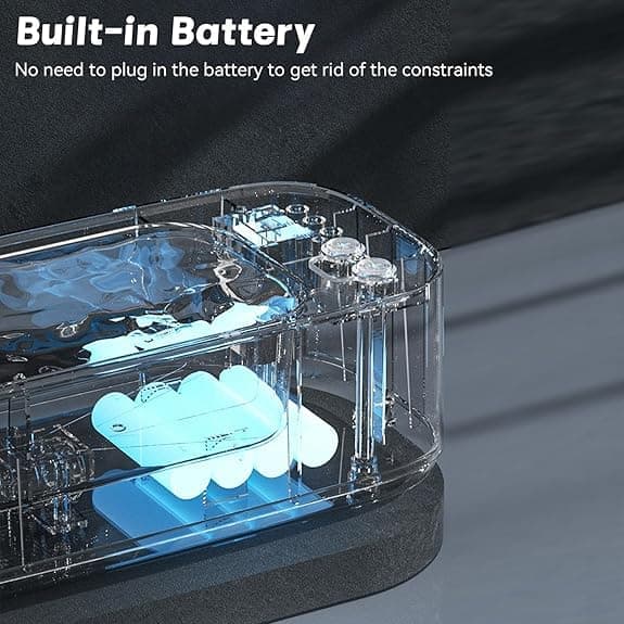 45000 Hz Ultrasonic Cleaner with 3 Cleaning Modes for Glasses Jewelry Dentures, Gray - Image 8